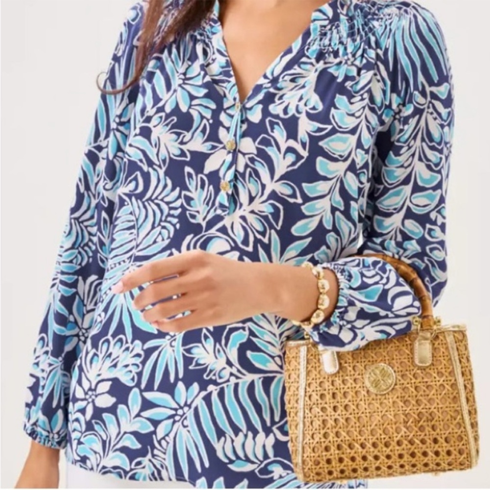 NWT Lilly Pulitzer Elsa Silk Top Sz L